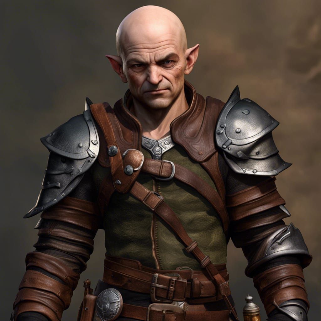 Photorealistic Halfling Mercenary Concept Art