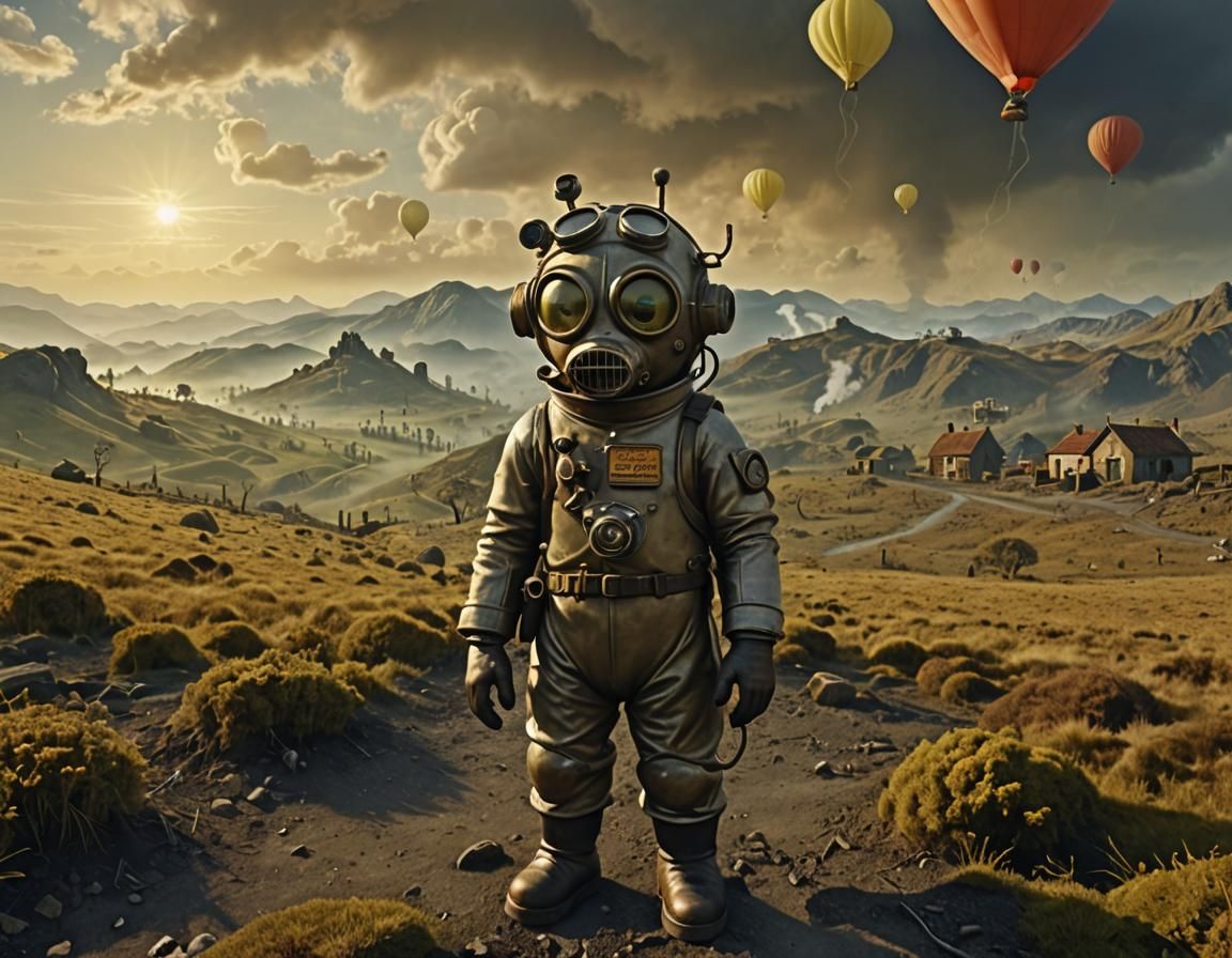 Surreal Apocalyptic Dreamscape: A Phantasmagorical Vision