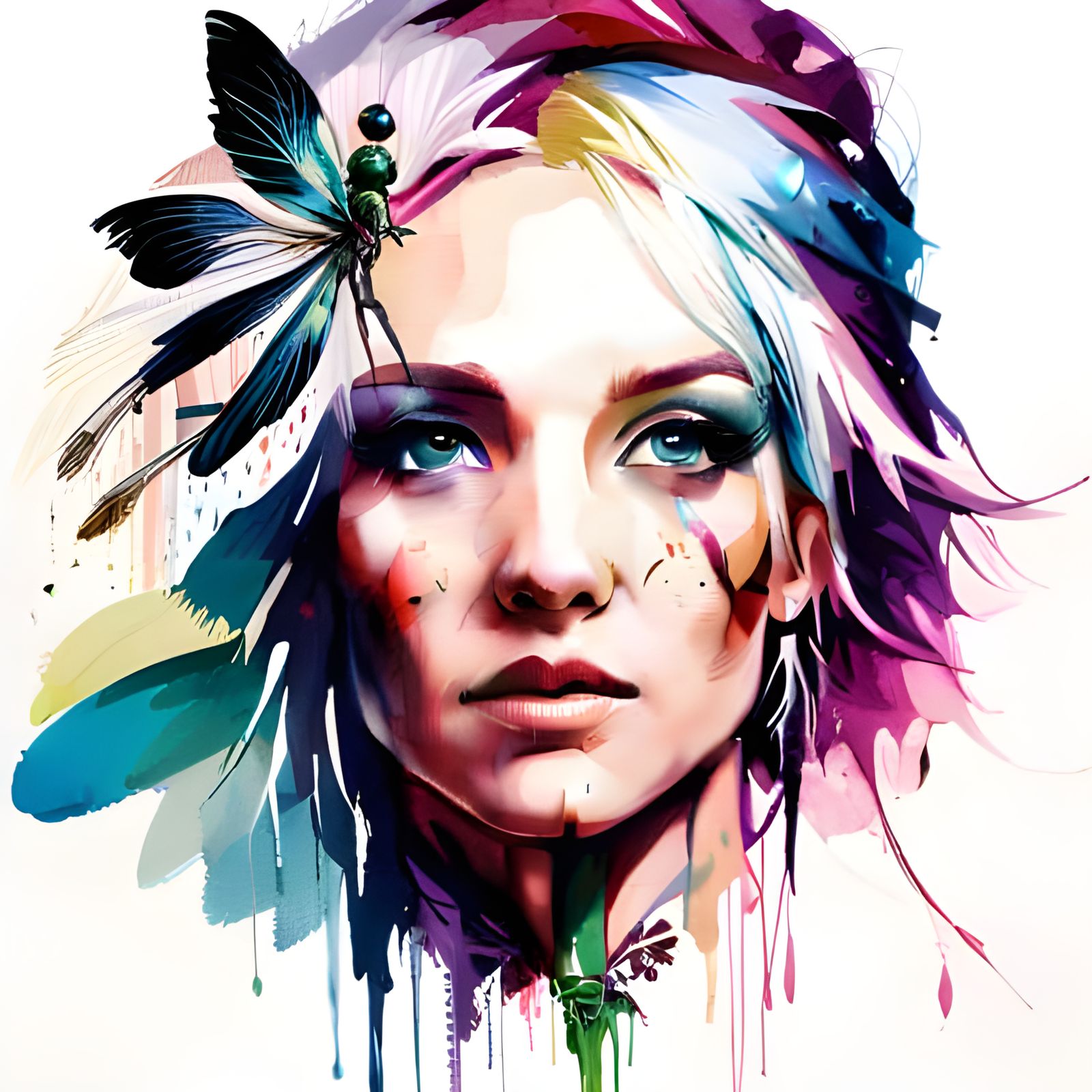 Charming Fairy with Dragonfly Wings by Griffiths