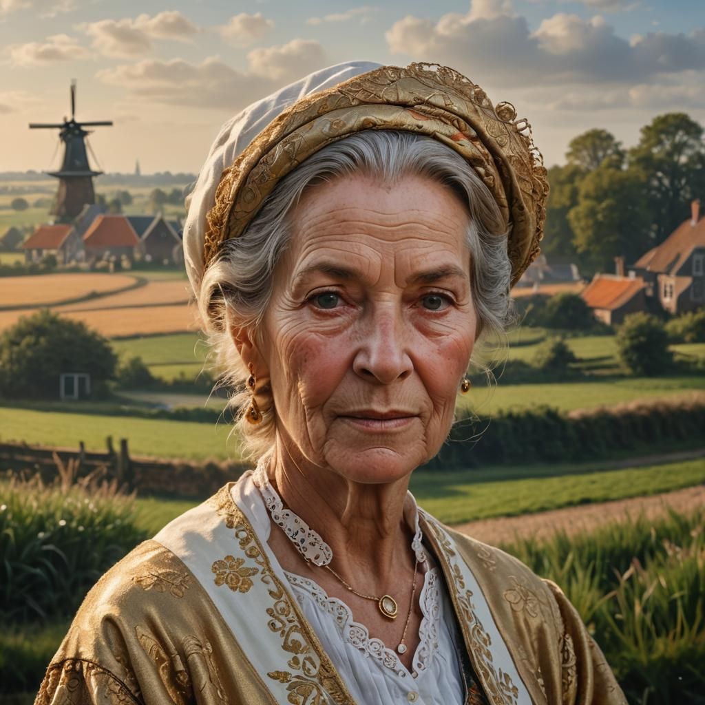 Dutch Golden Age Portrait of Elderly Woman