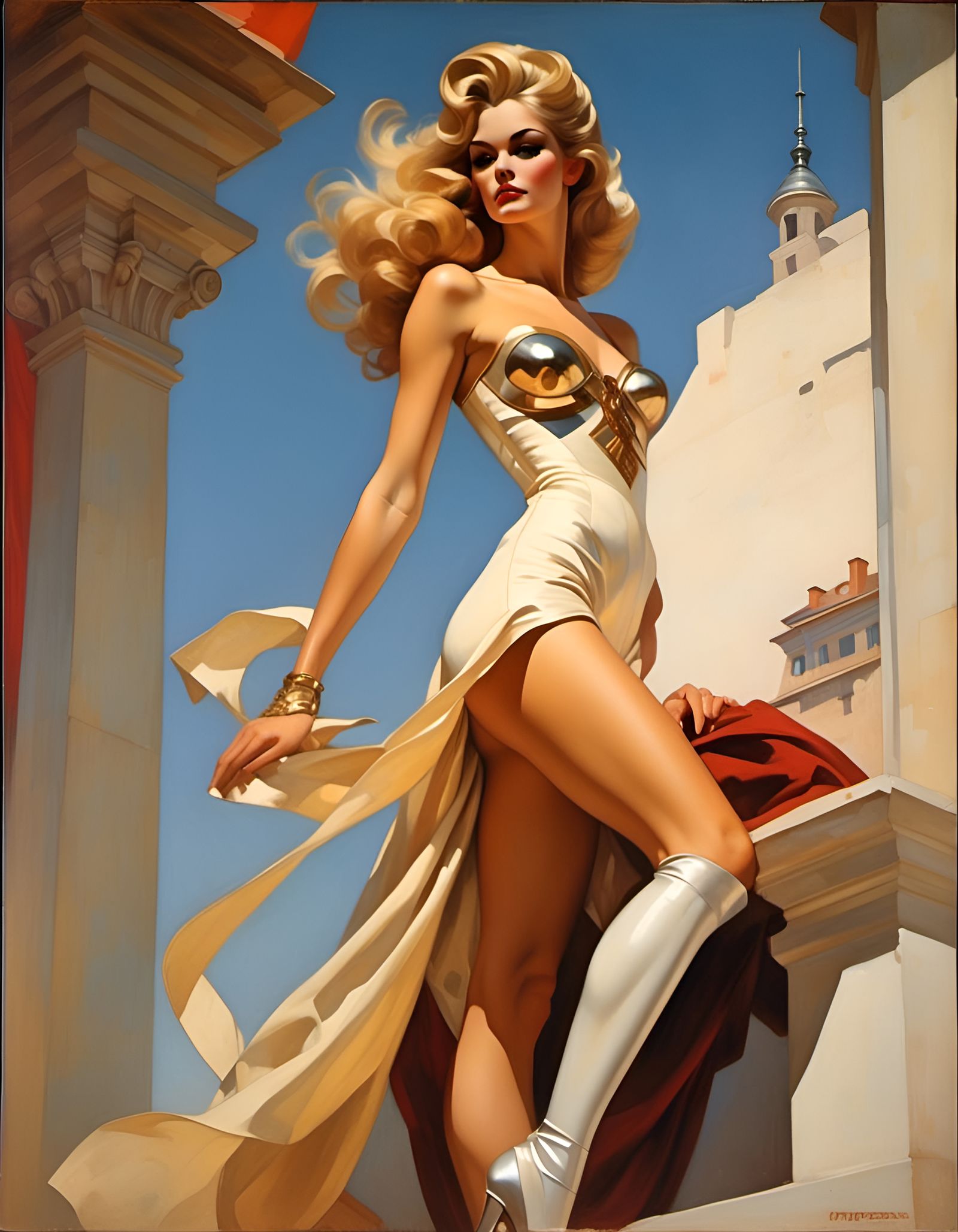 She-Ra Costume in Frazetta and Mucha Style