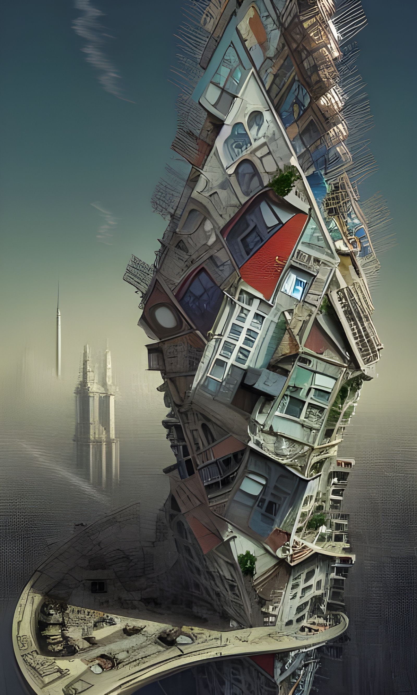 Surreal Triangle Apartments in Maximalist Style
