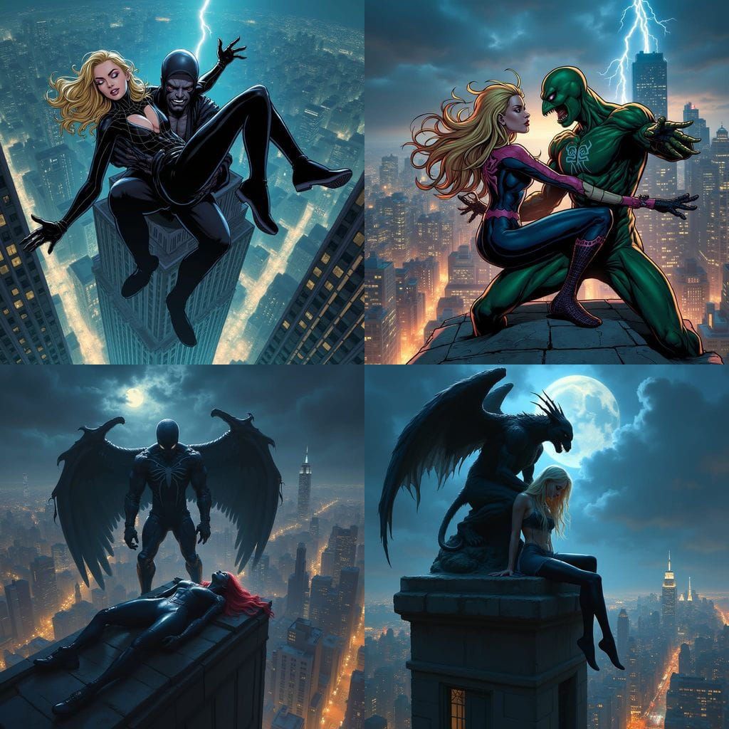 Ghost Spider Defeated by Vulture Atop NYC Skyscraper