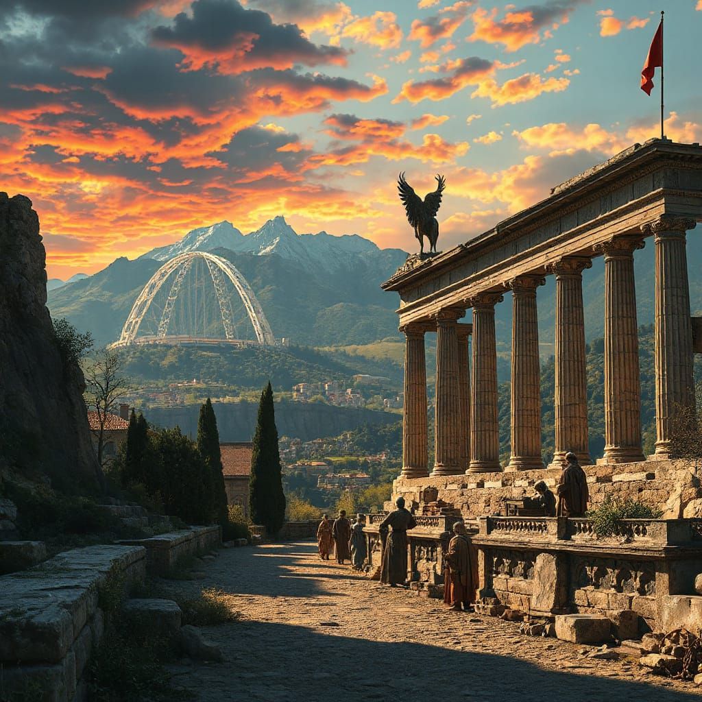 Hyperrealistic Ancient Turkey Vista Concept Art