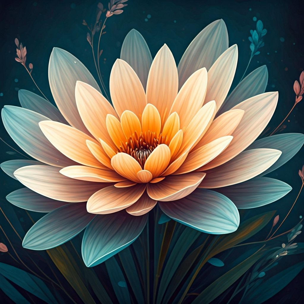 Surreal Flowers Bloom in Watercolor Impressionism