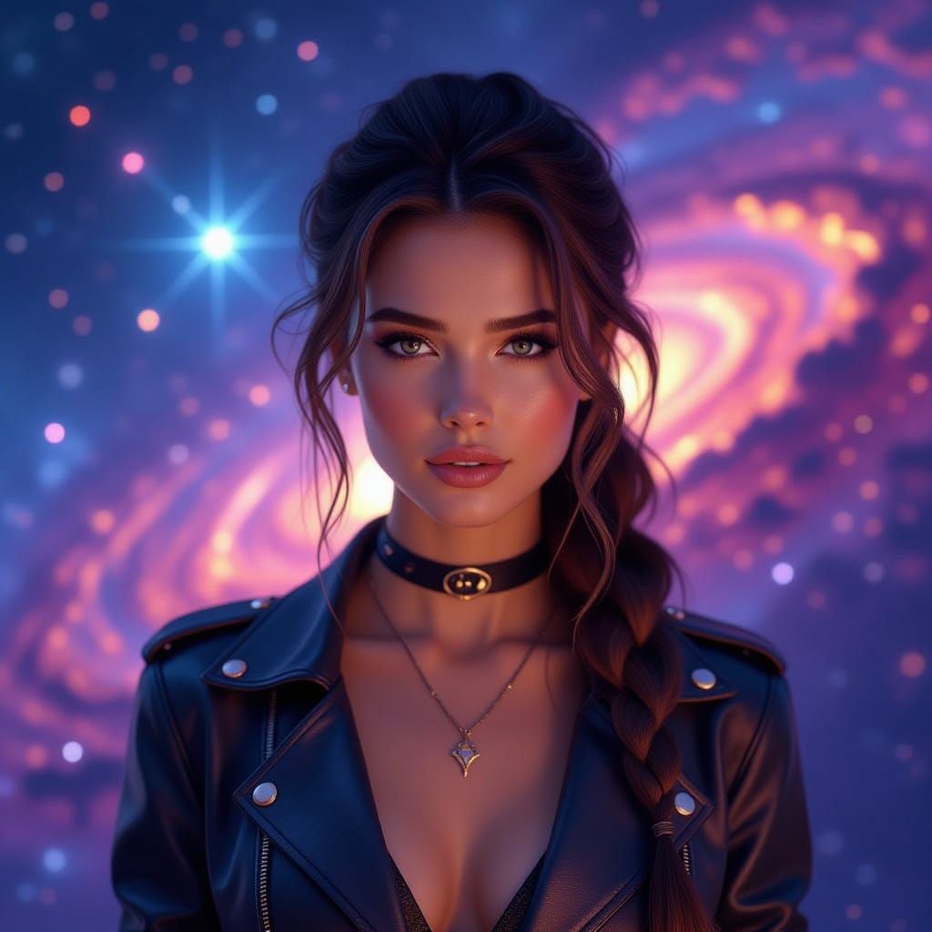 Sofie Foster in Vibrant Galaxy Fantasy Concept Art