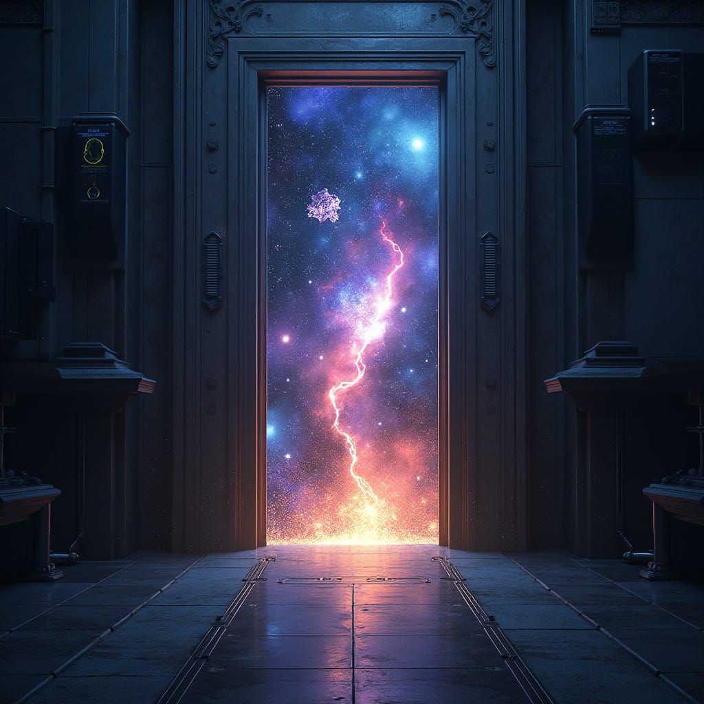 Cosmic Portal in Swirling Vortex of Stars and Galaxies