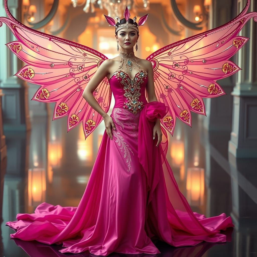 Whispers of Gold and Magenta