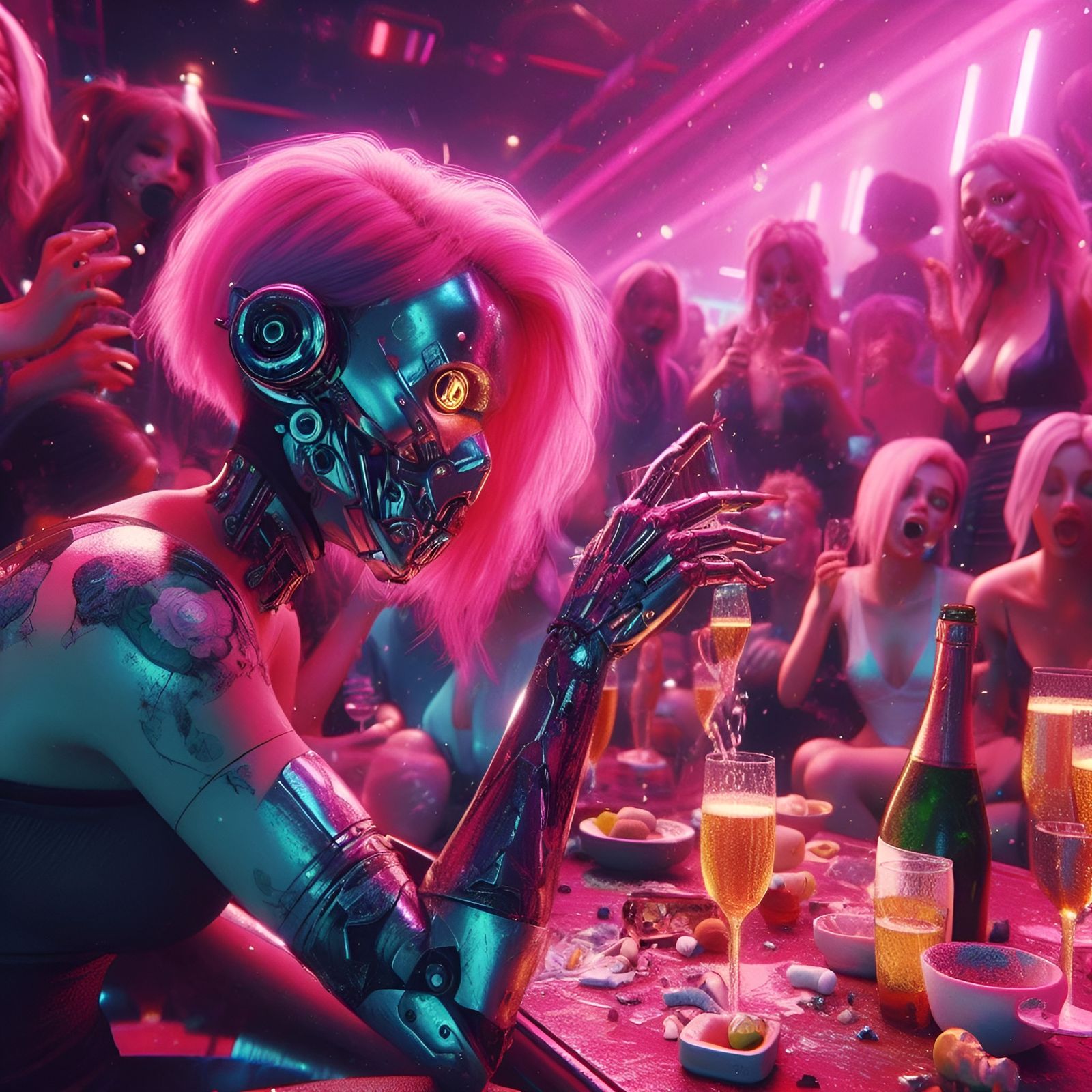 Simple AI Image of a Club