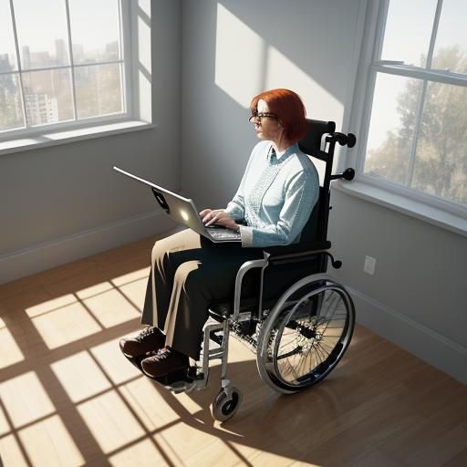 Accessible Home Office Concept Art in 8K