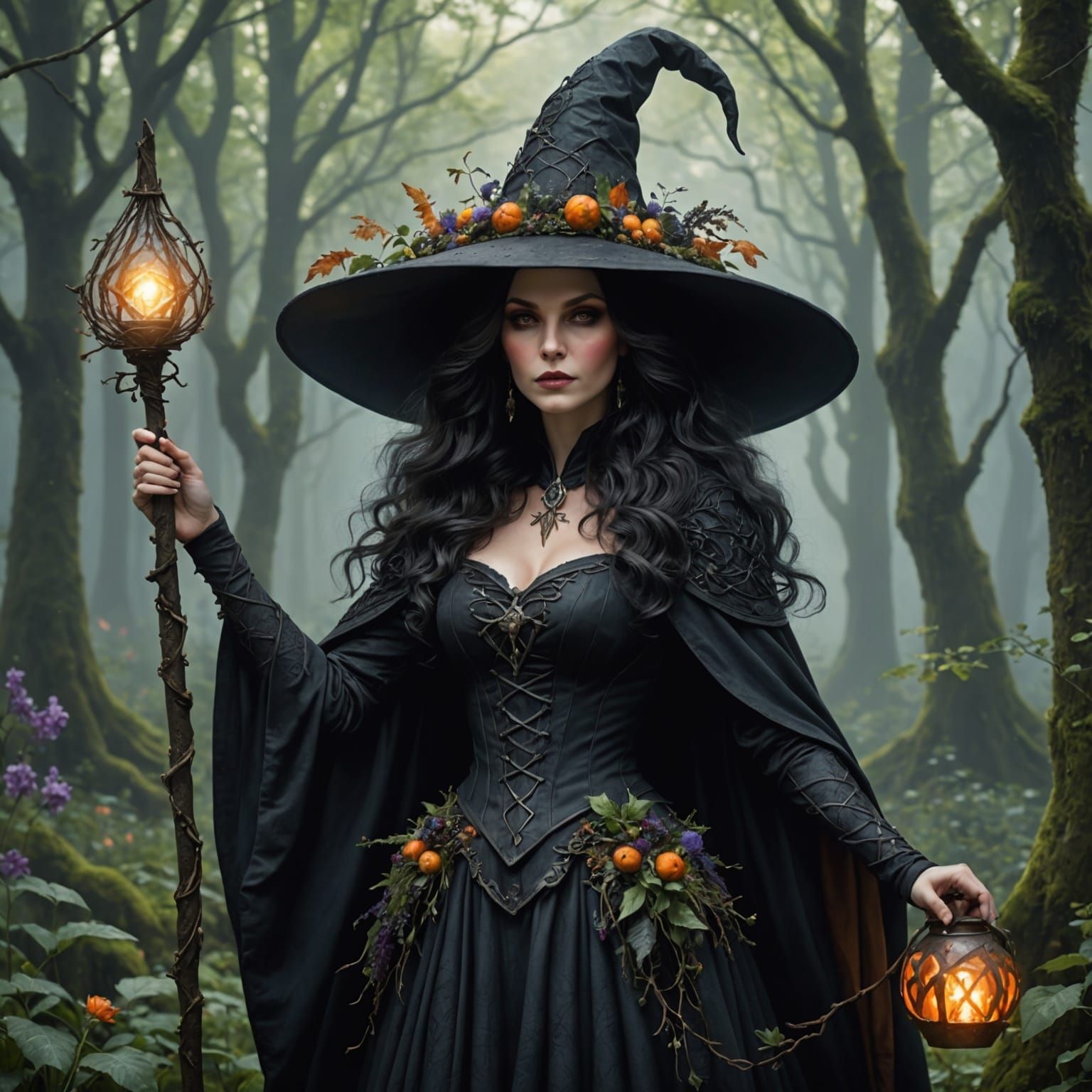Enchanting Witch of Growth and Protection