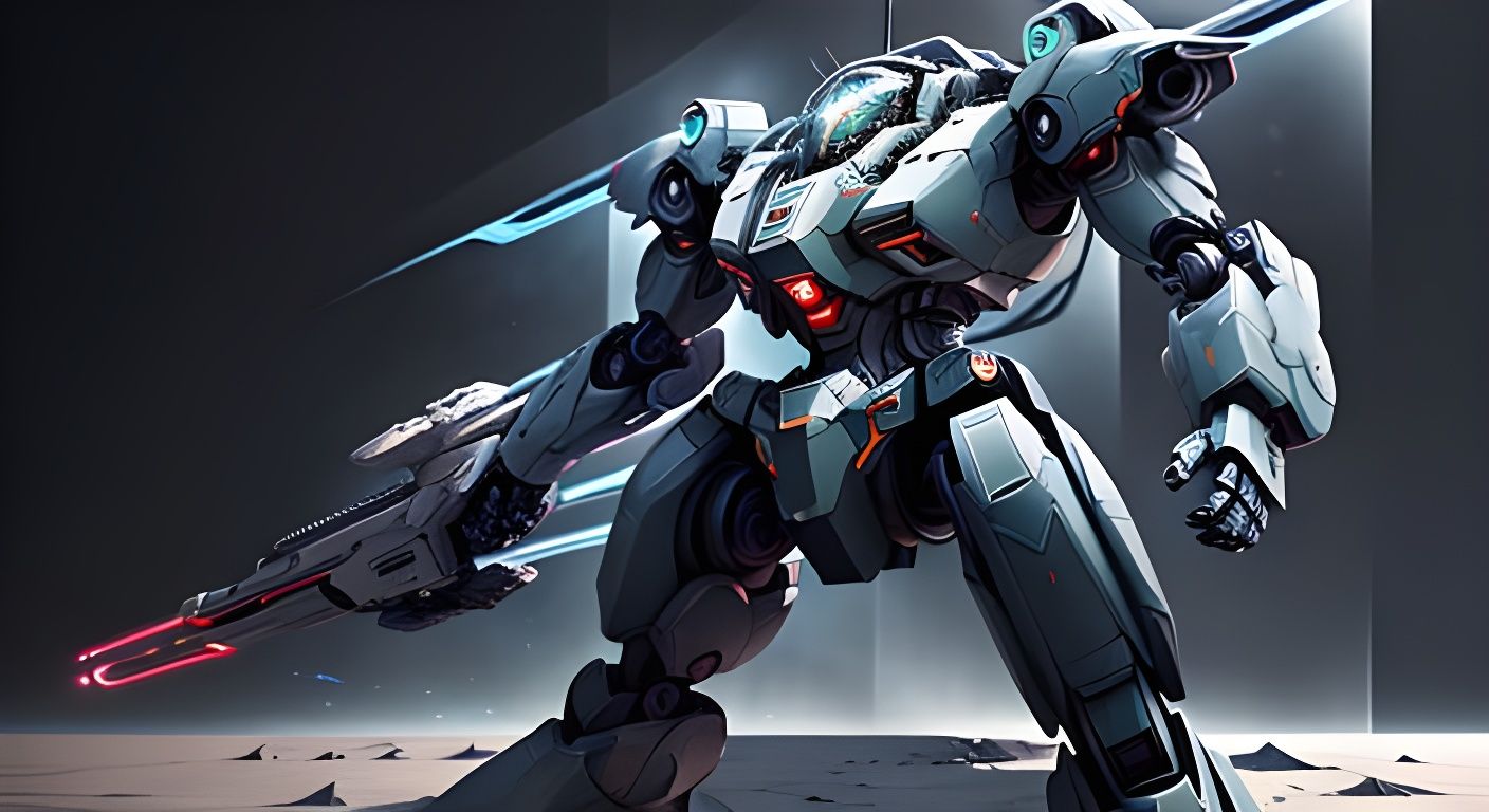 Epic Manga-Style Mech Revealed in High-Contrast, 8K Resoluti...