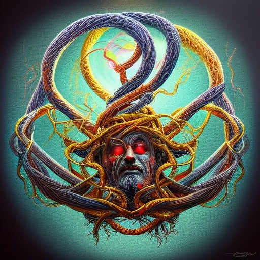 Majestic Godly Entity in Detailed Concept Art