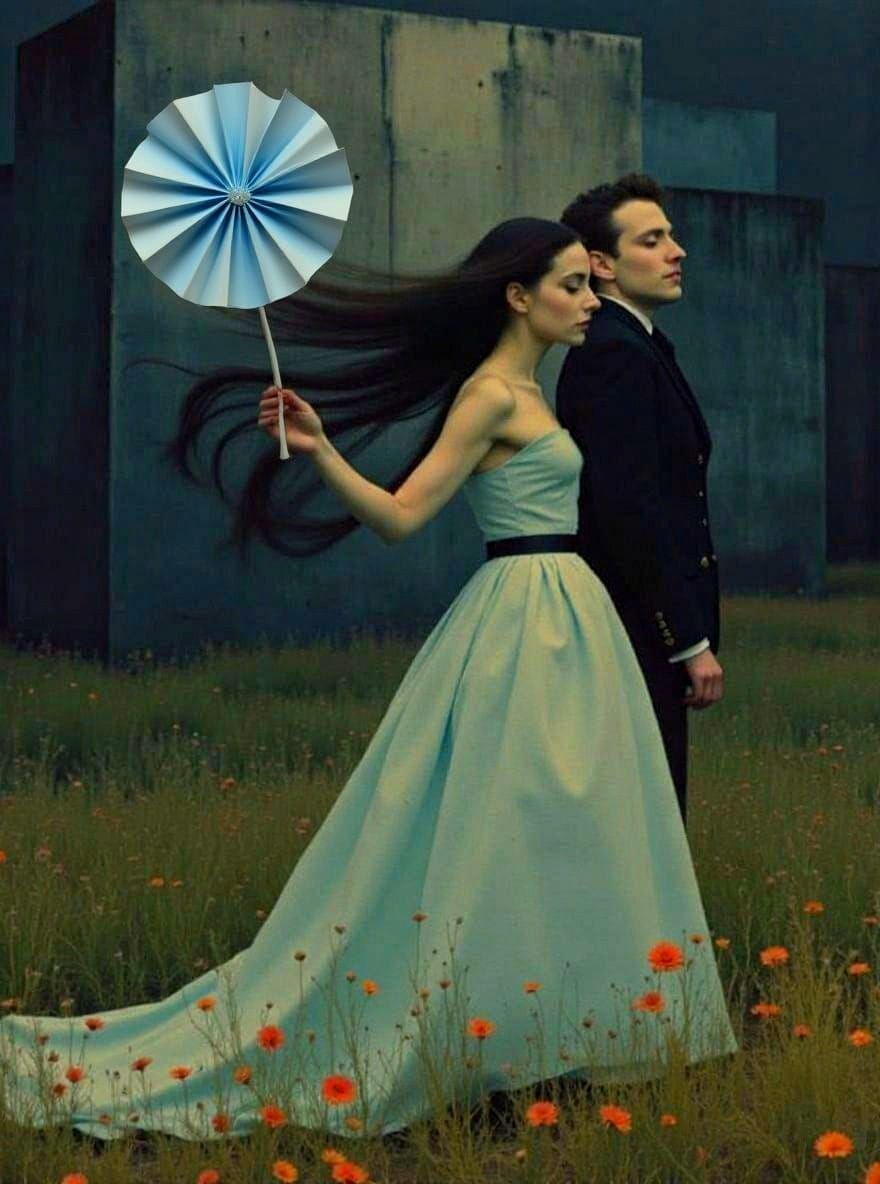 Abstract Figures in Vibrant, Cinematic Style