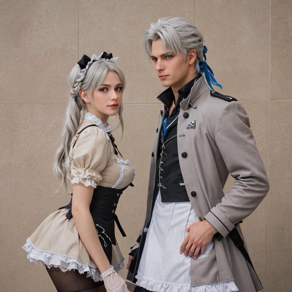 Highschool DxD Maid Outfit: Grayfia Lucifuge and Vergil
