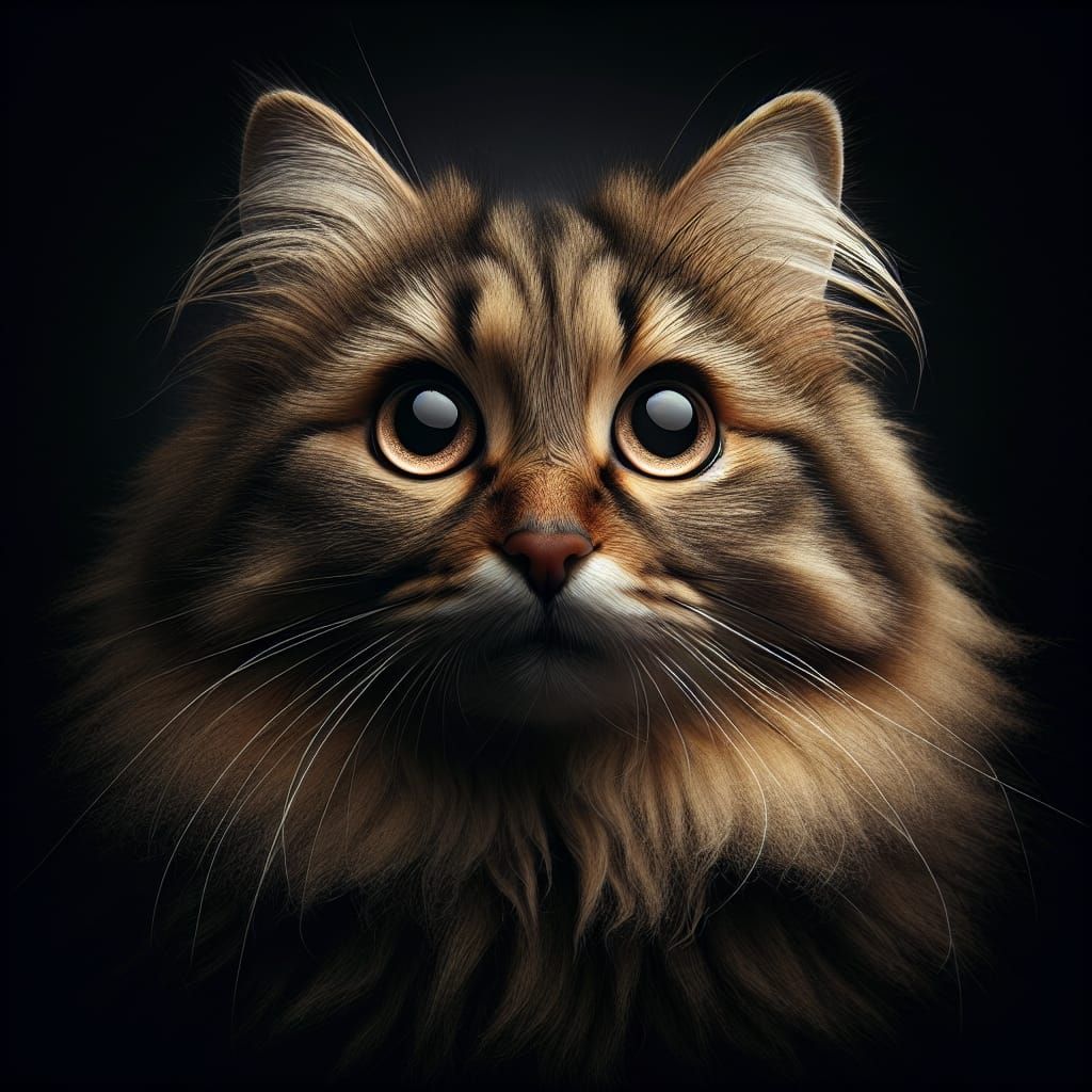 Tabby Cat's Fright: Fireworks Reflection in Eyes