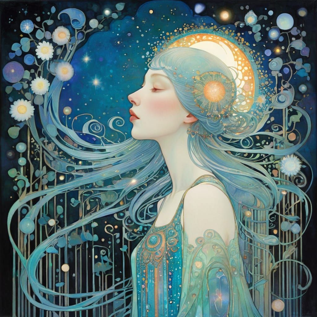 Bright Nacreous Lighting in Mixed Art Styles