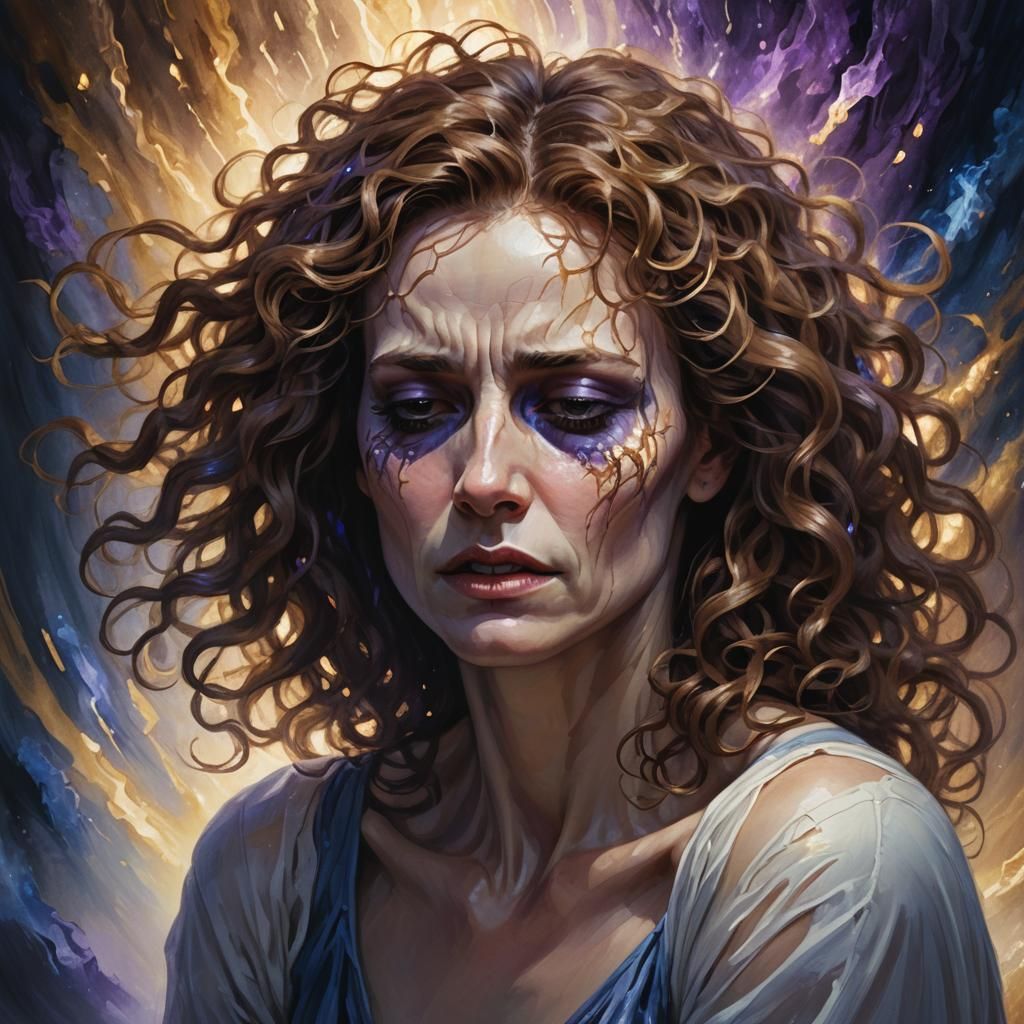 Migraine Manifestation: Ethereal Aura Concept Art