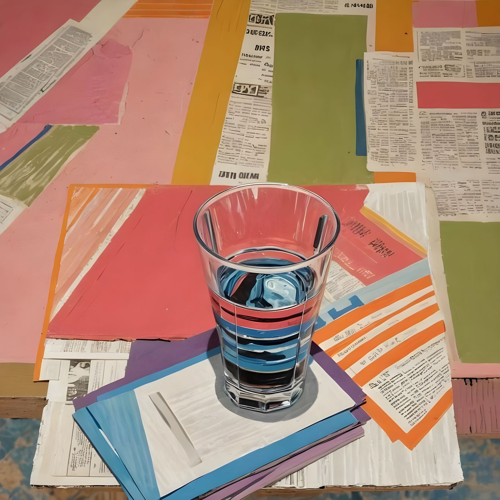 Whimsical Carved Object Still Life: Cartoon Drawing