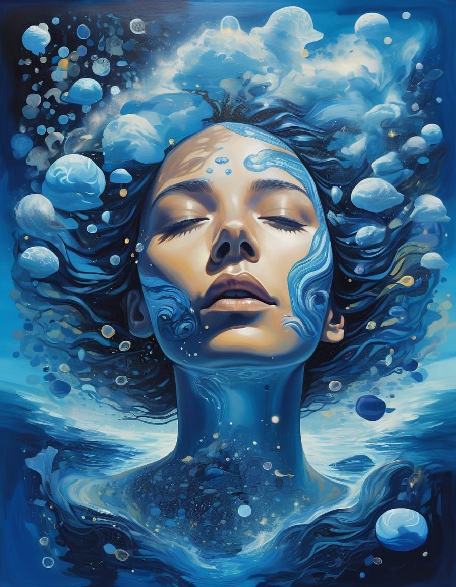 Surreal Inner Seascape Portrait