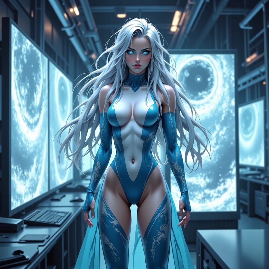 Meteorology Professor in Storm Simulation, Anime Style