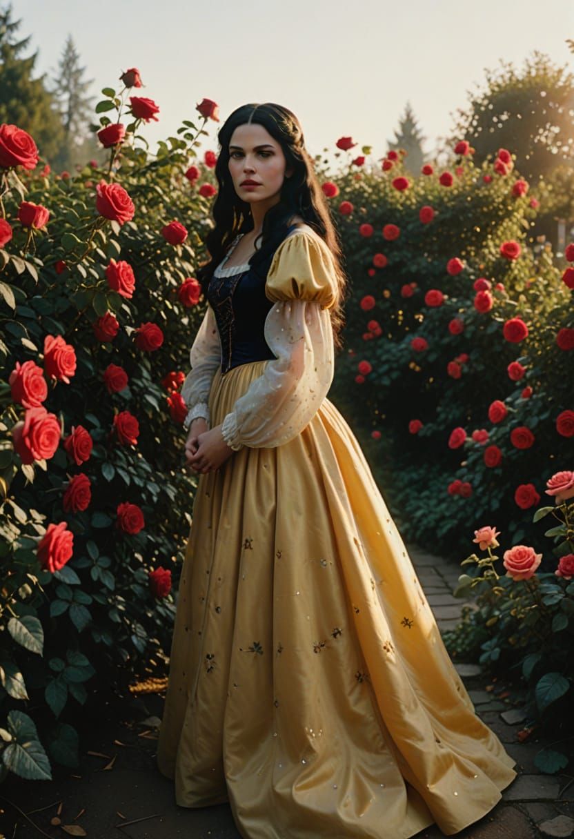 Snow White in a Rose Garden Film Still