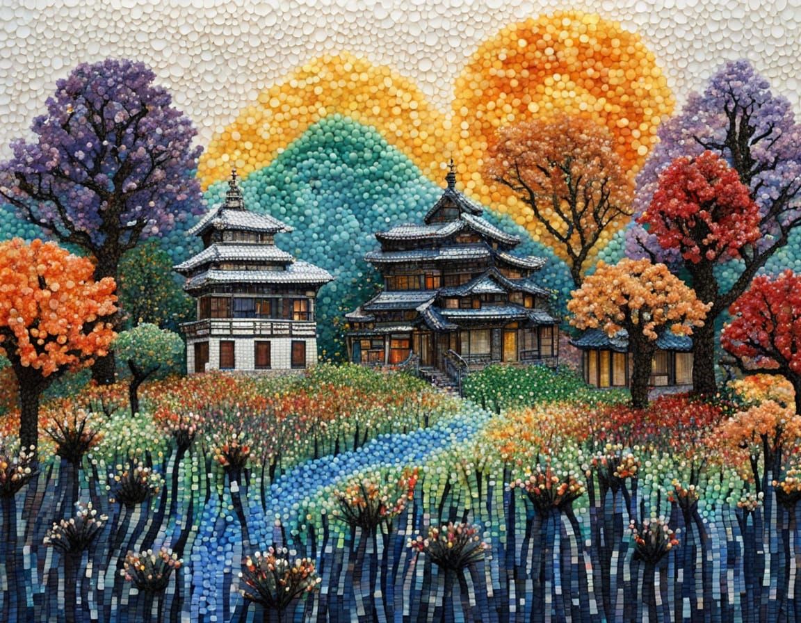 Colorful Bead Art Inspired by Mixed Media Masters