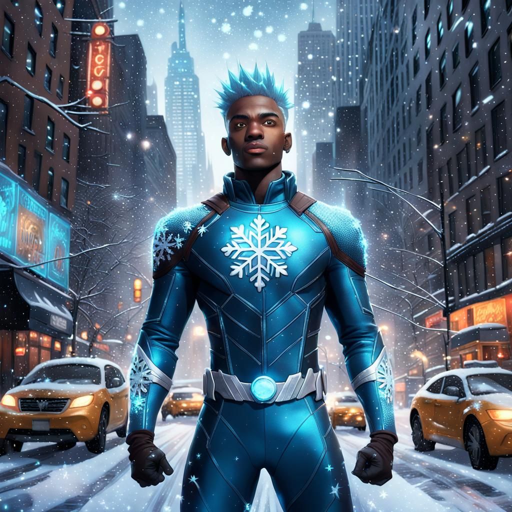 Bi-Racial Superhero in New York City: Concept Art