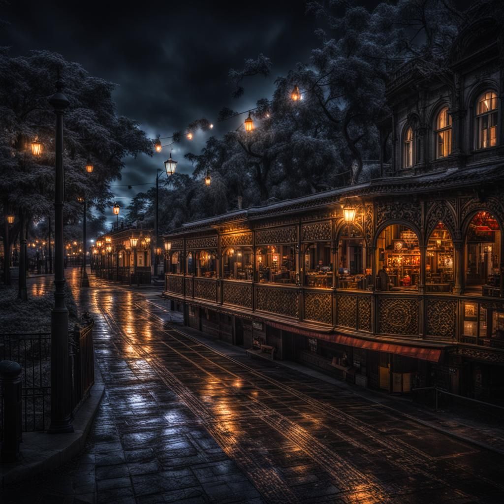 Hyperrealistic Love Night in Sharp Focus