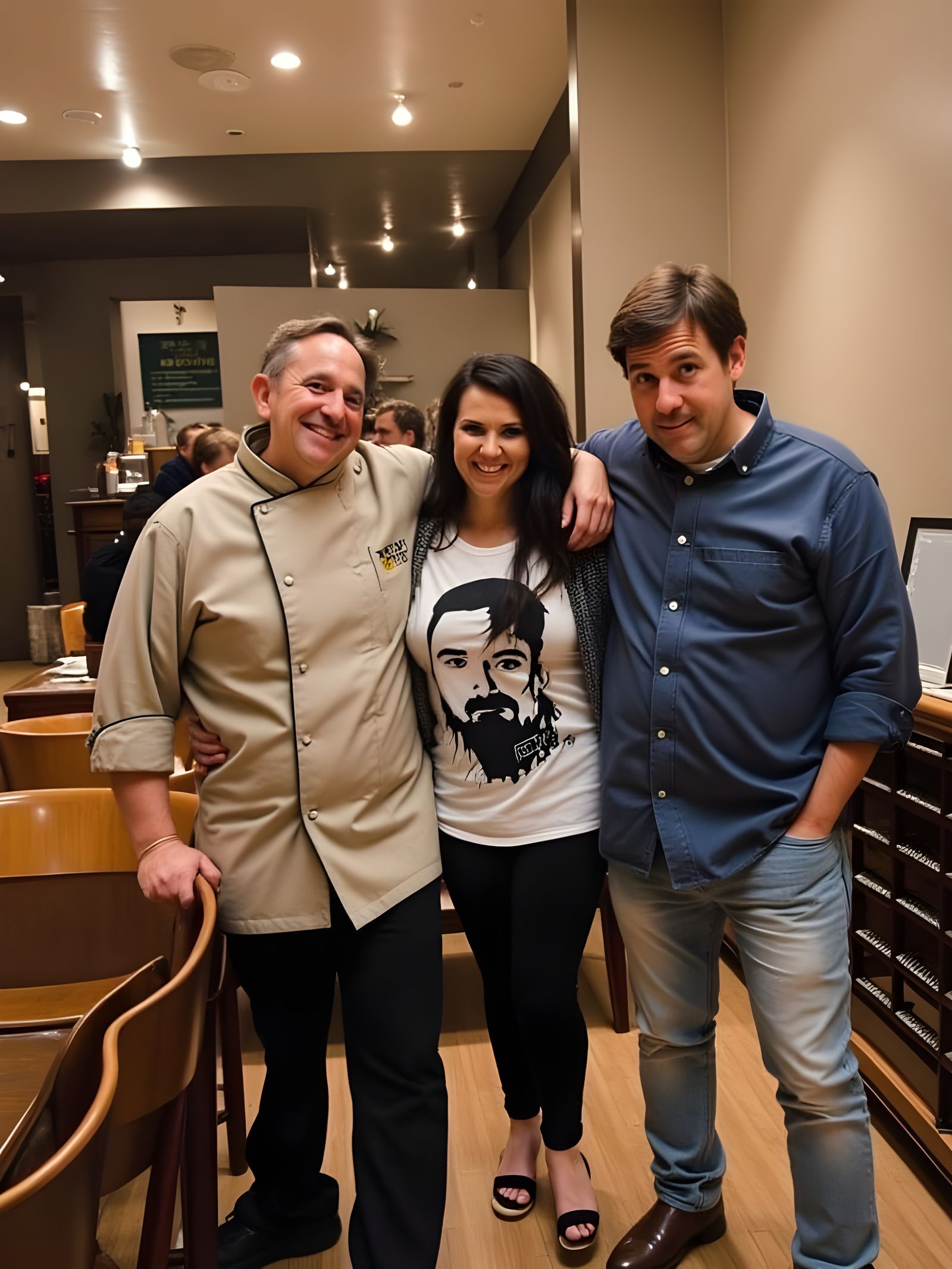 Restaurant Scene in 1930s Cartoon Style