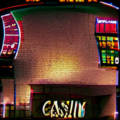 Vibrant Casino Scene with Slot Machines