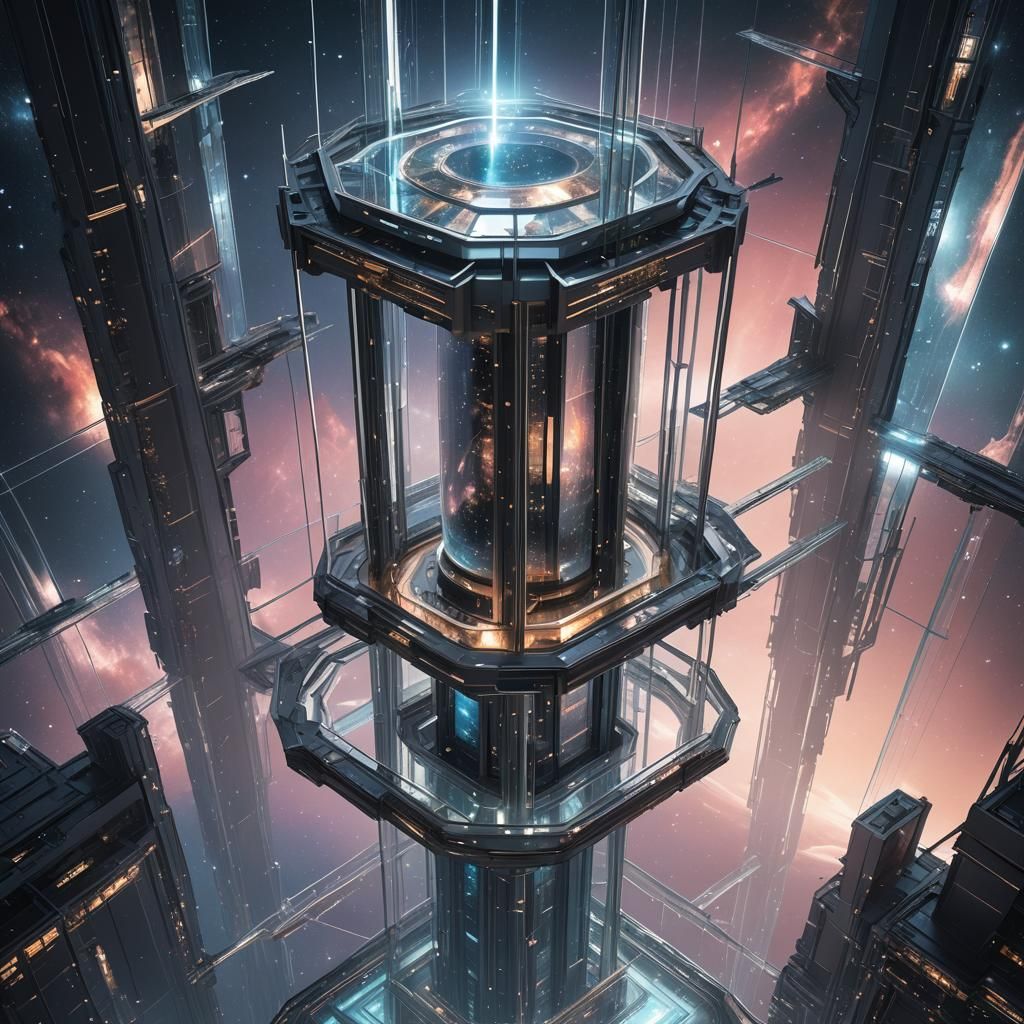 Ethereal Space Elevator to Infinite Cosmos