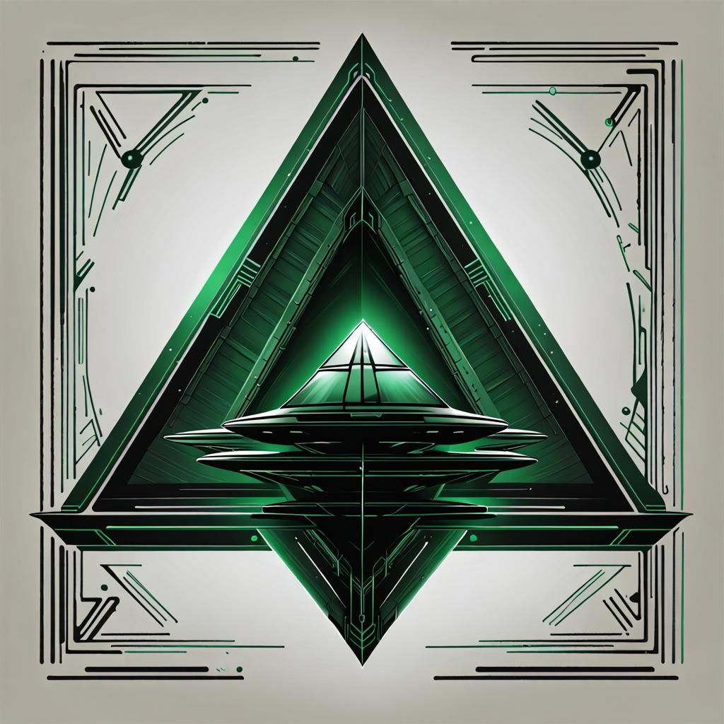 Pyramid Spaceship in Stargate Style