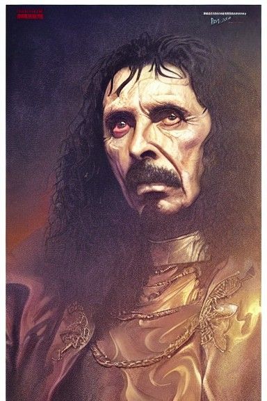 Tony Iommi as Dracula: Airbrush Fantasy Art