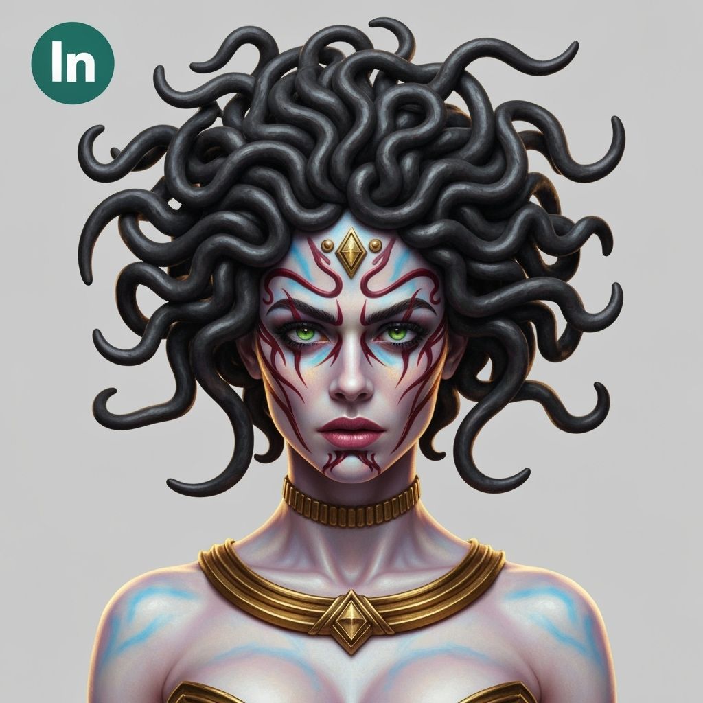 Medusa's Modern LinkedIn Profile Picture