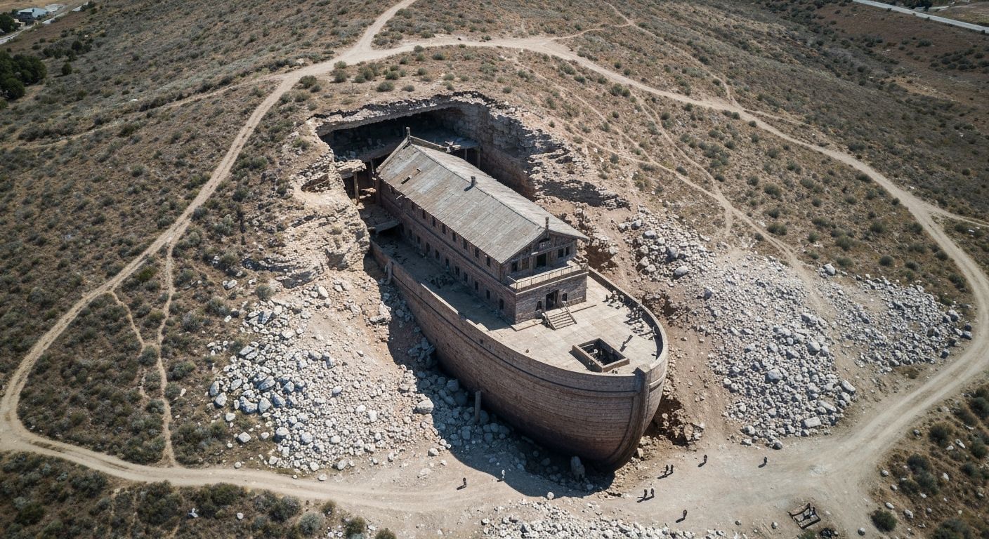 Noah's Ark Revealed Buried in Mountain Rubble