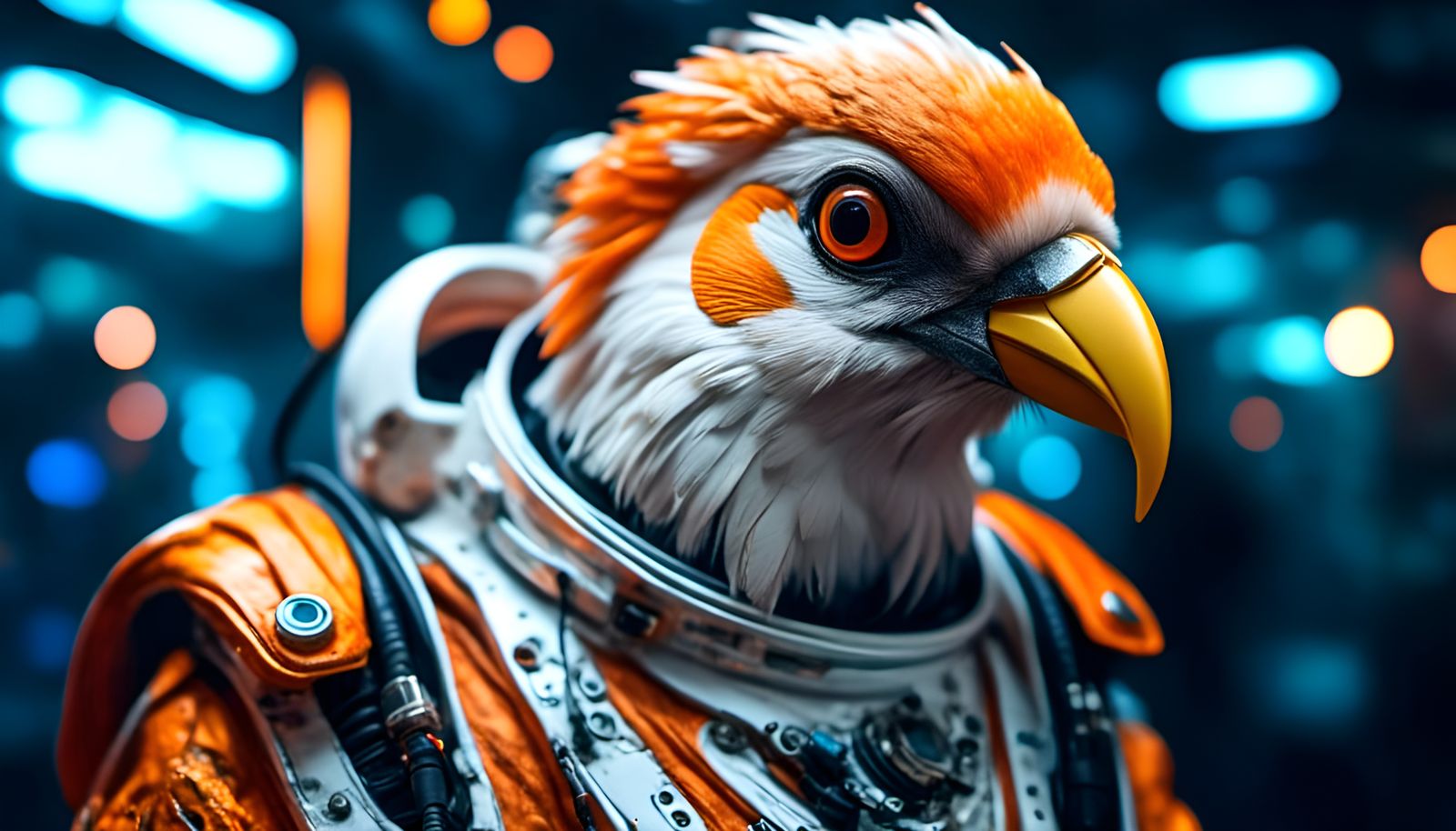 An exotic bird-human hybrid