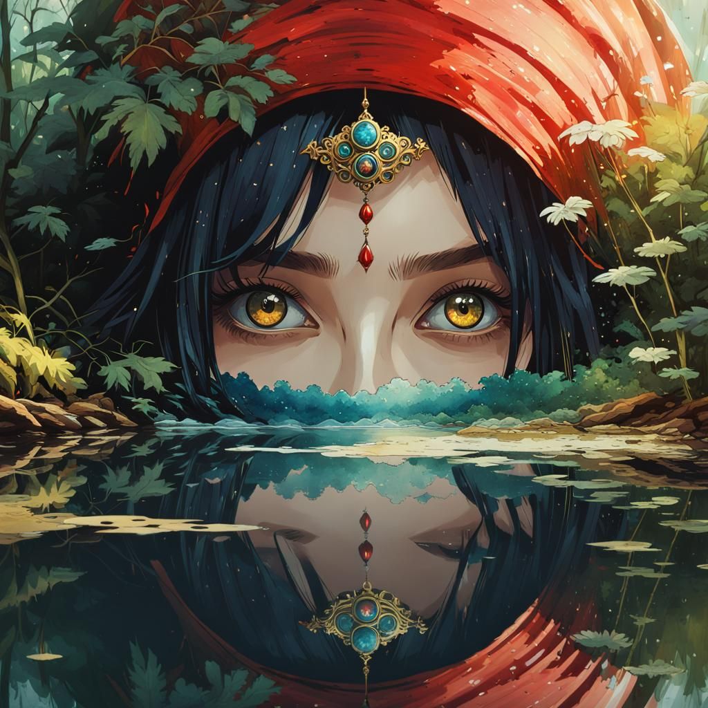 Elden Ring Inspired Anime Portrait in Watercolor