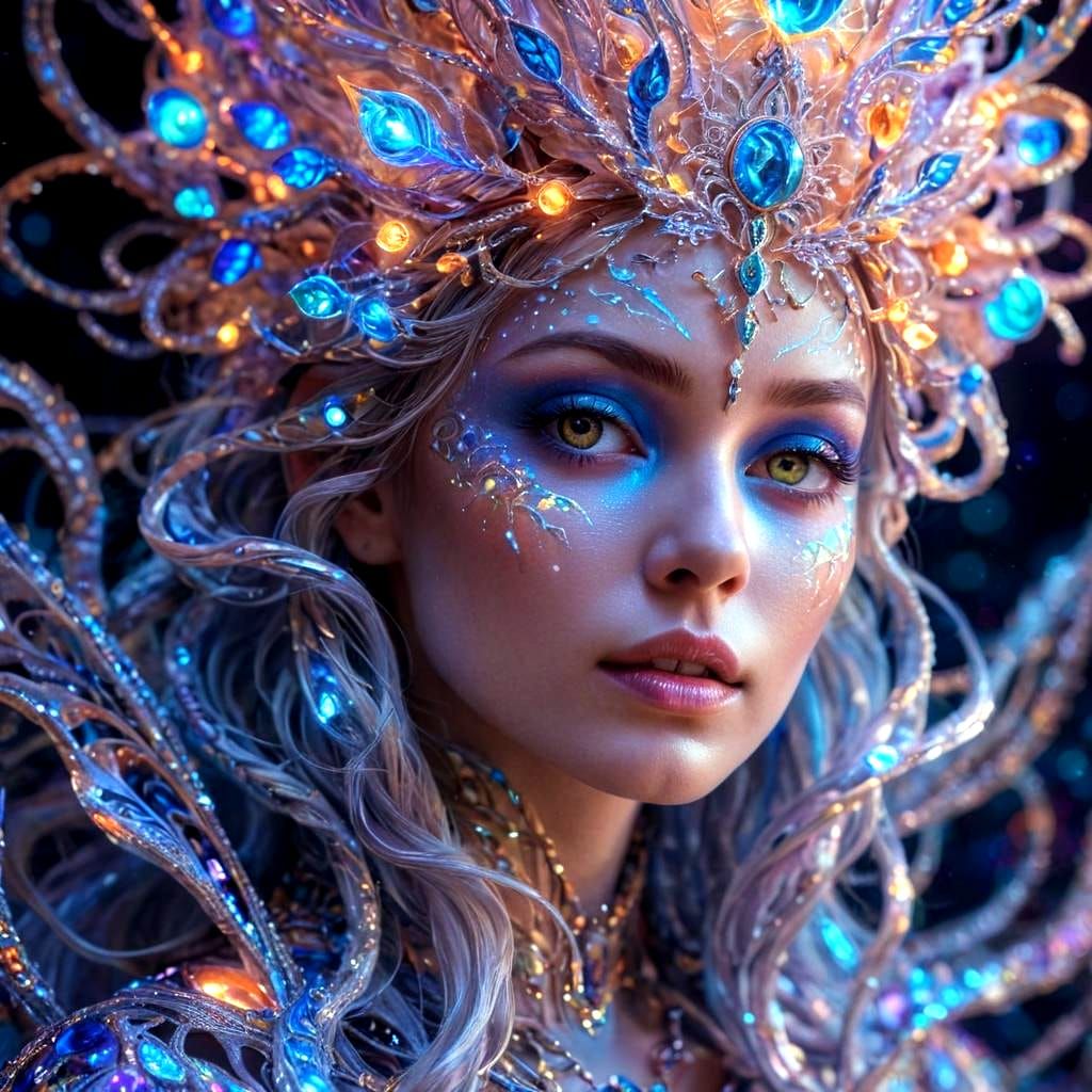 Visionary Art with Sacred Geometry and Prismatic Light