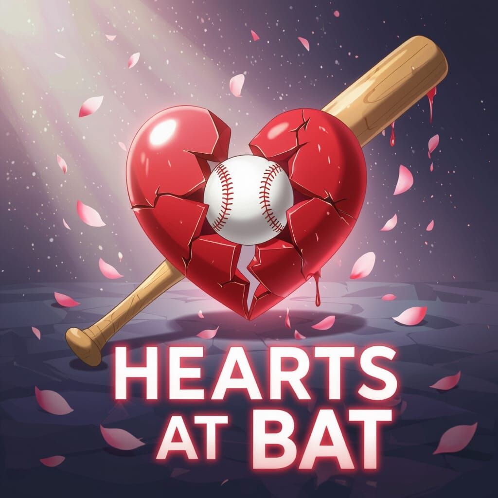 Anime Logo: Broken Heart & Baseball Bat