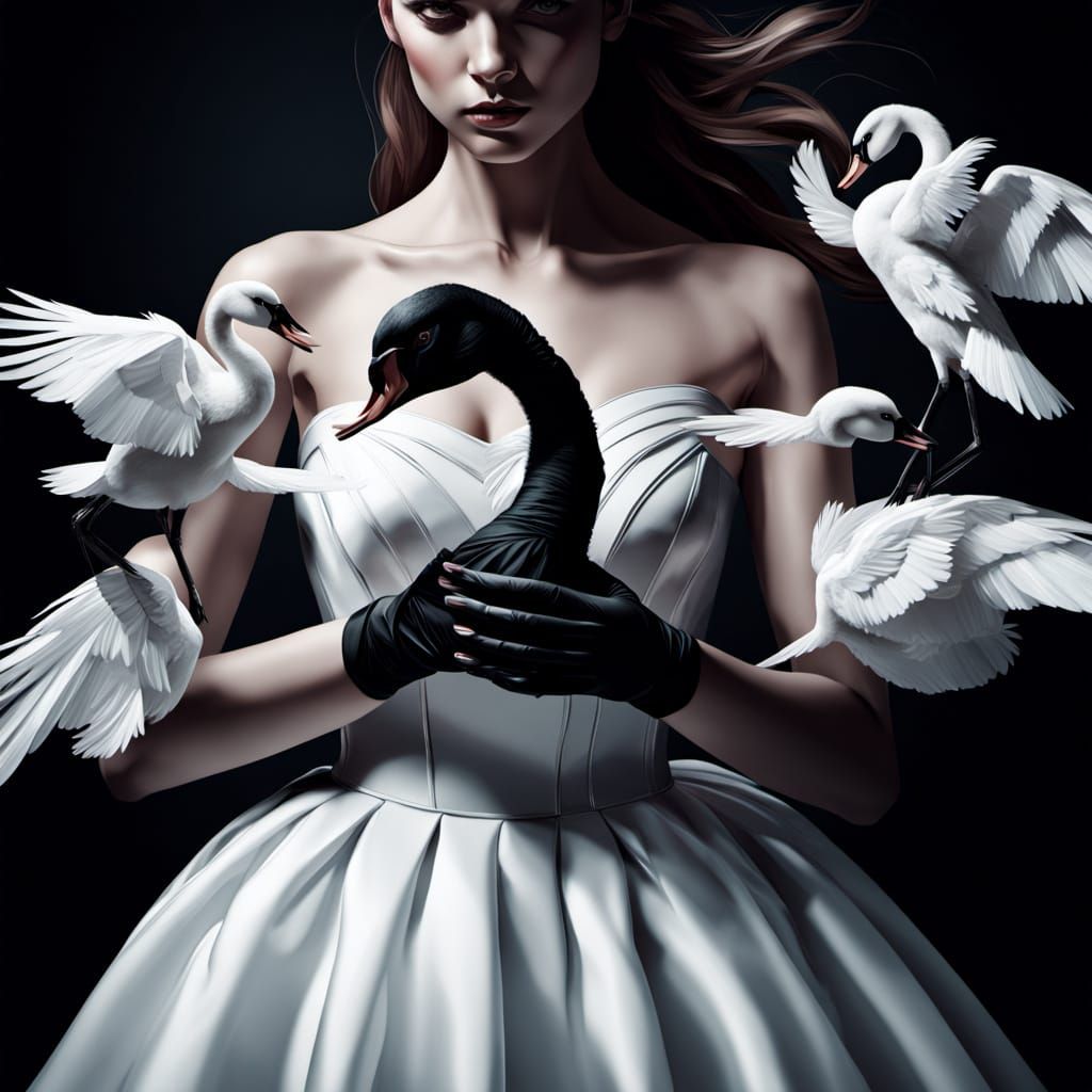 Puppeteer's Hands Guide Ballerina And Black Swan