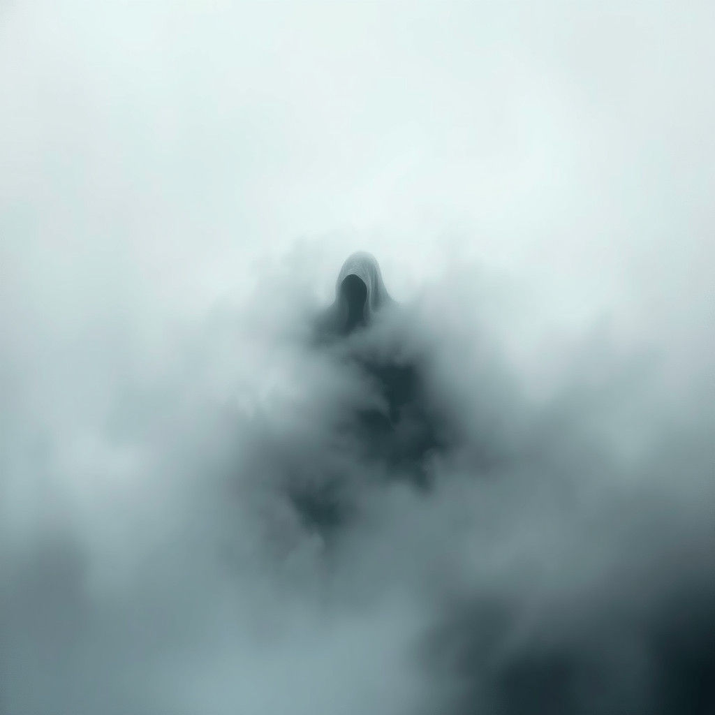 Ethereal Figure Shrouded in Eerie Mist