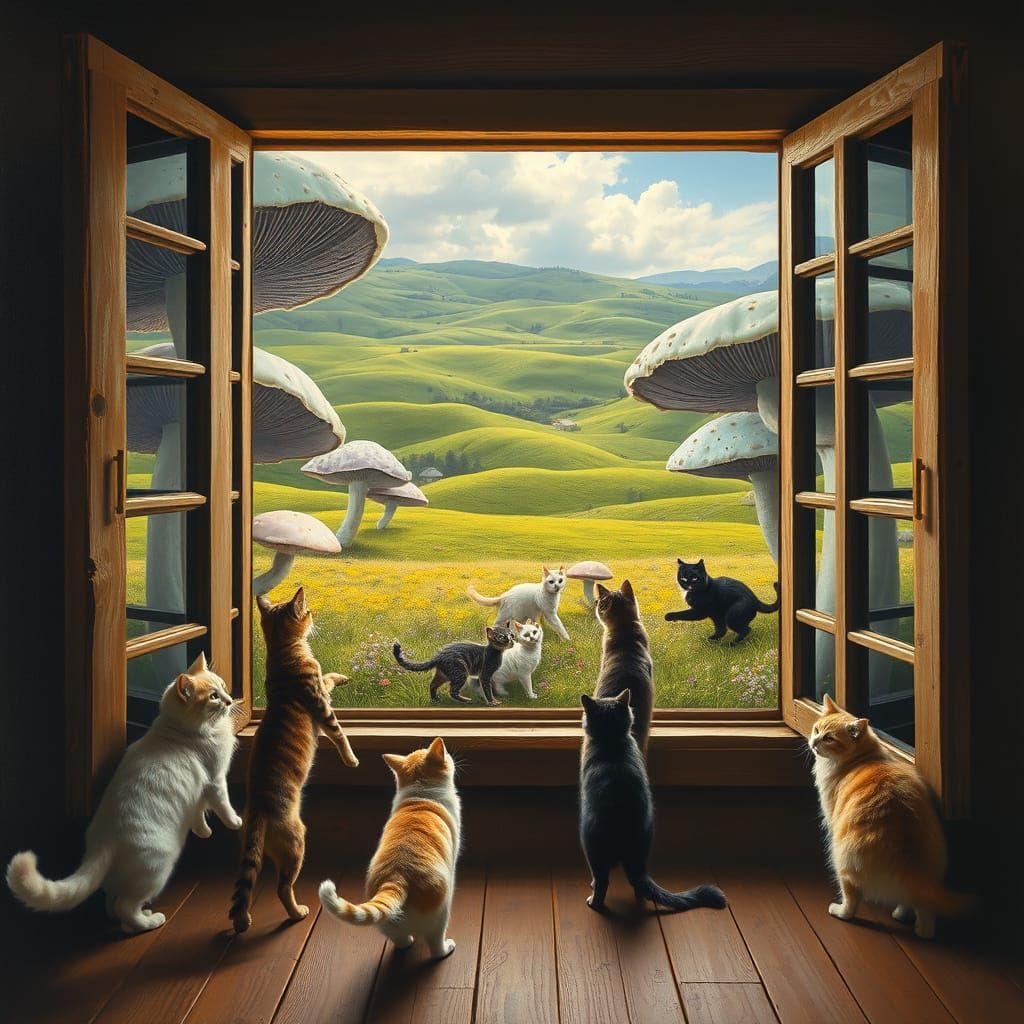 Rustic Study in Soft Pastel Tones