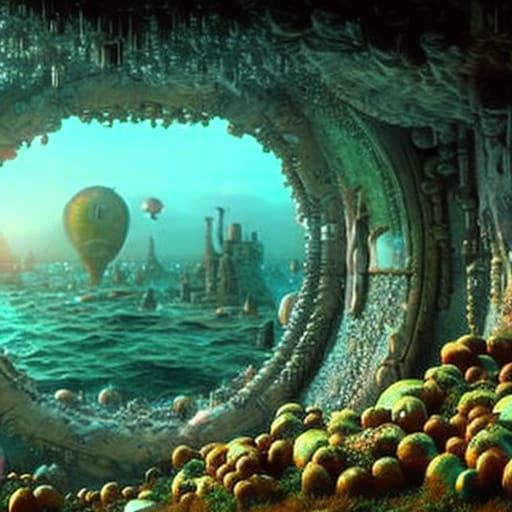 Underwater Bubble City: A Digital Matte Painting