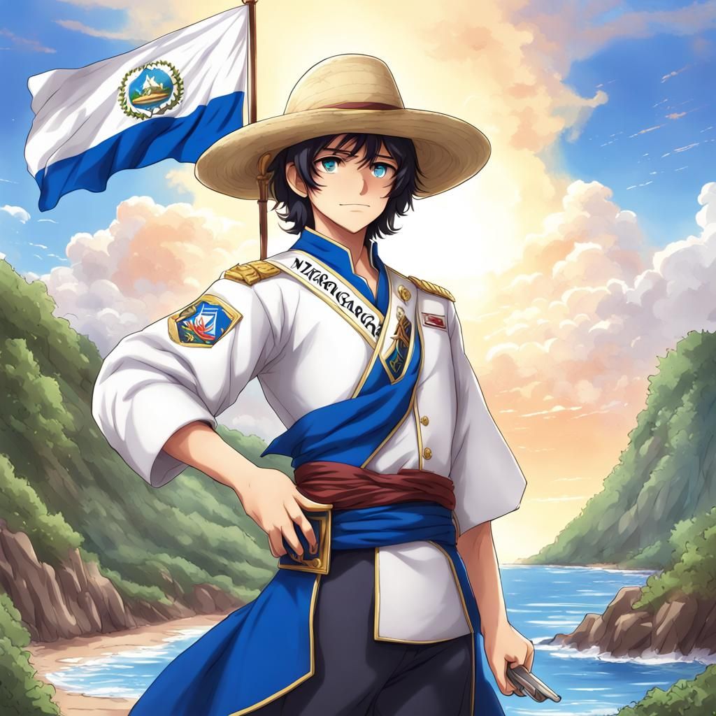 Nicaragua Personified: Anime-Style Key Visual
