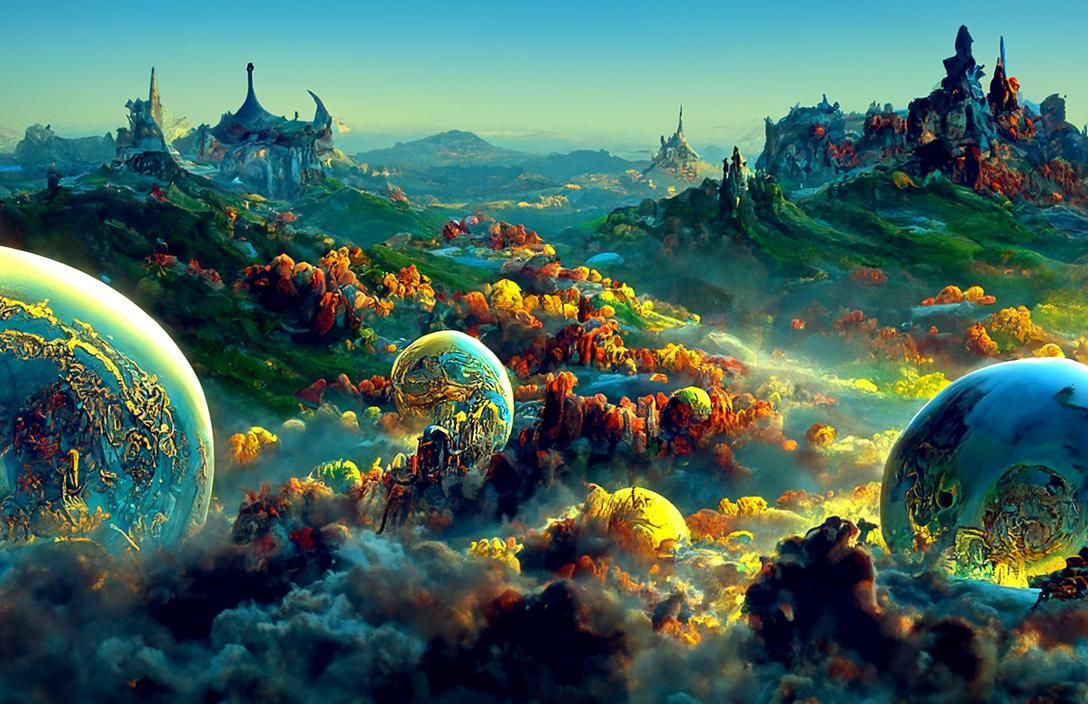 Discworld from Space: A Magical Fantasy Render