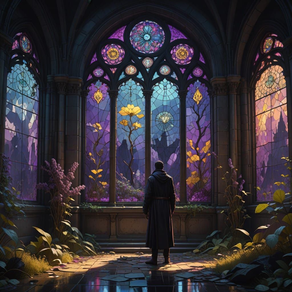 Ethereal Cathedral in Twilight Shadows