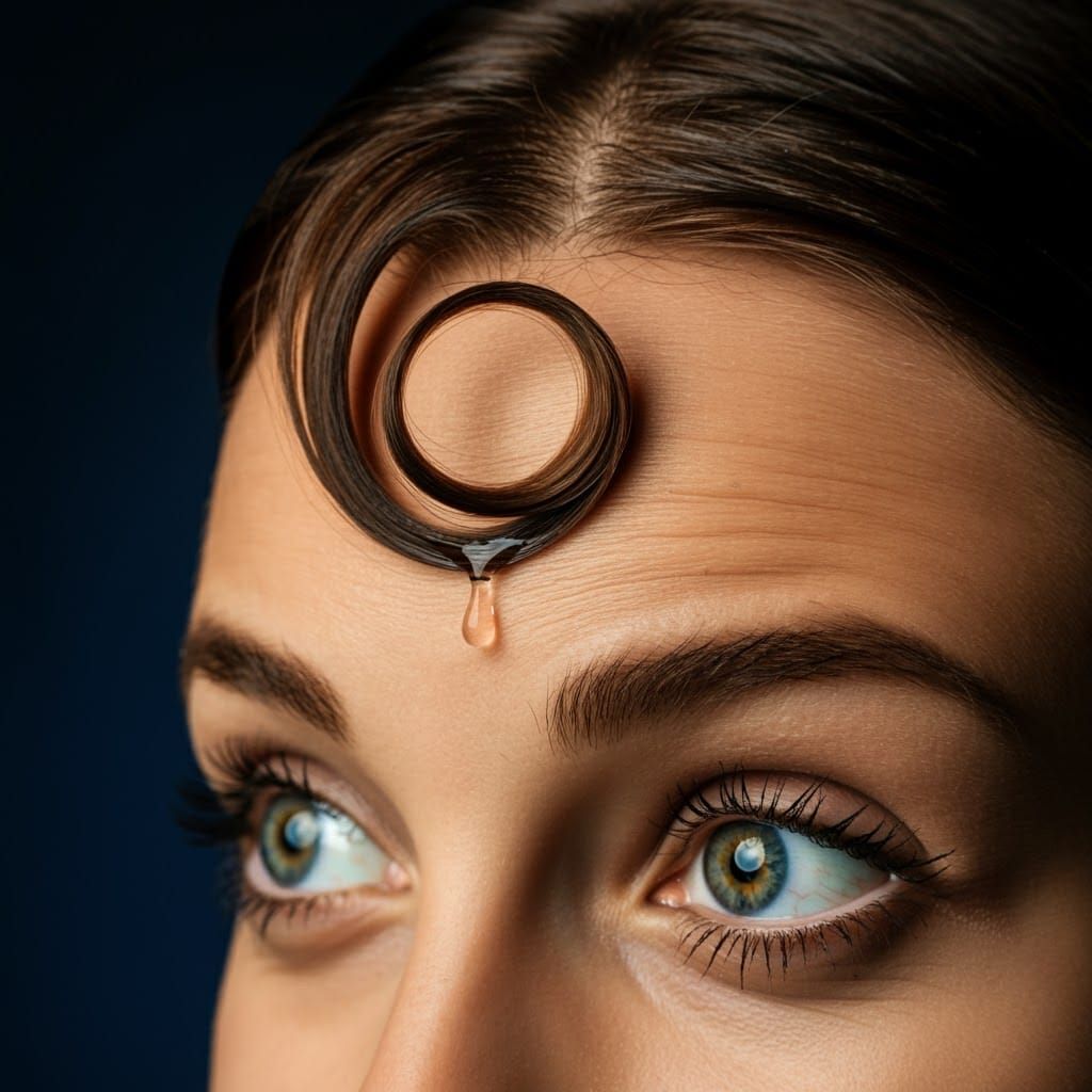 Vibrant Portrait of a Girl with Water Droplet