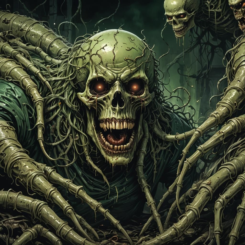 Macabre Horror: Maggots Devouring Corpse, Carnage Emerges