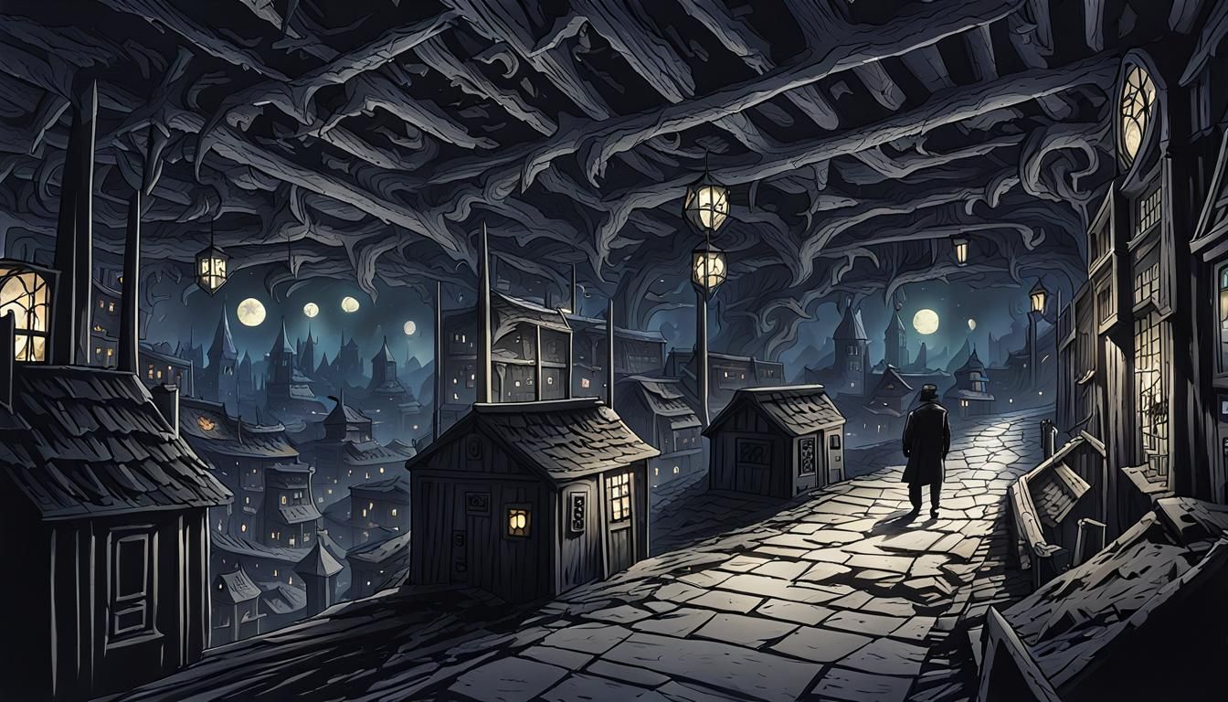 World of Complete Darkness: AI Generated